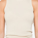 Canotta a coste  in beige Rick owens - donna 