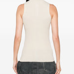 Canotta a coste  in beige Rick owens - donna 