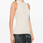 Canotta a coste  in beige Rick owens - donna 