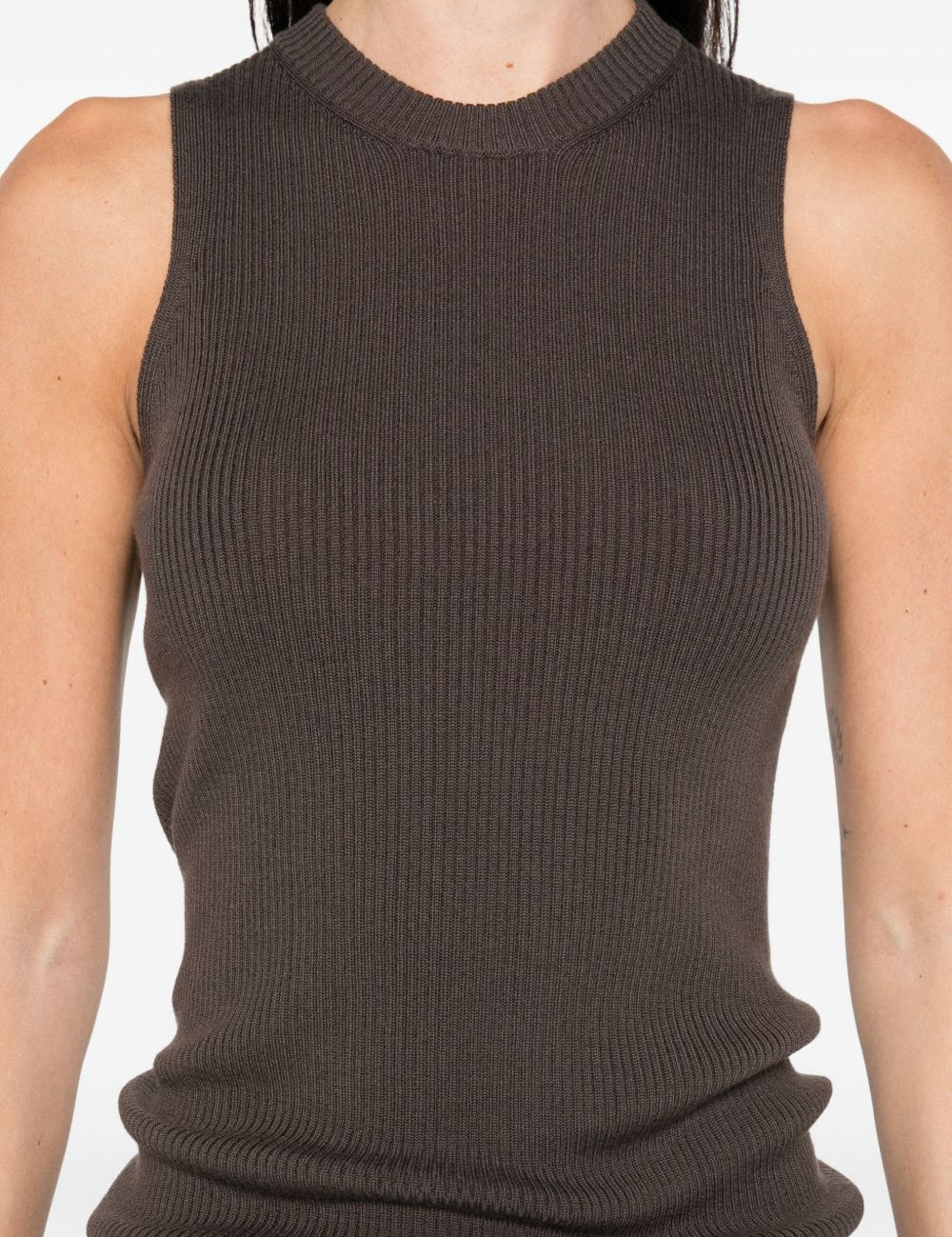 Top a coste in marrone Rick owens - donna 