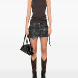 Top a coste in marrone Rick owens - donna 