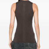 Top a coste in marrone Rick owens - donna 