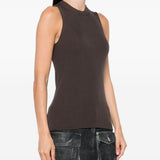 Top a coste in marrone Rick owens - donna 