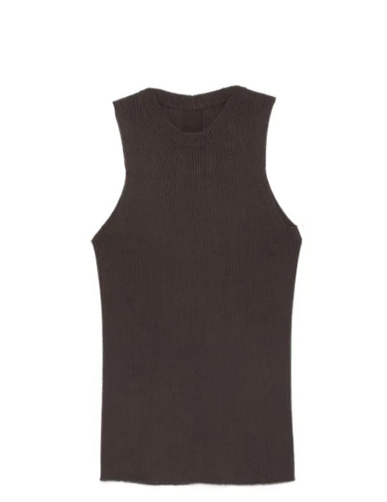 Top a coste in marrone Rick owens - donna 