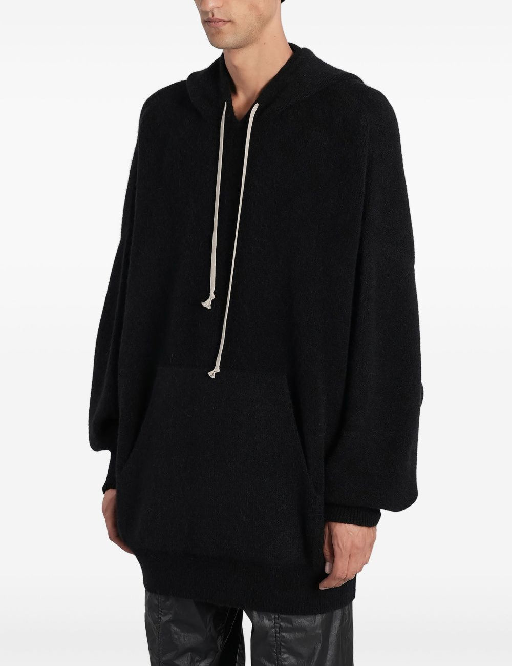Felpa in lana con cappuccio hun Rick owens - uomo 