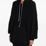 Felpa in lana con cappuccio hun Rick owens - uomo 