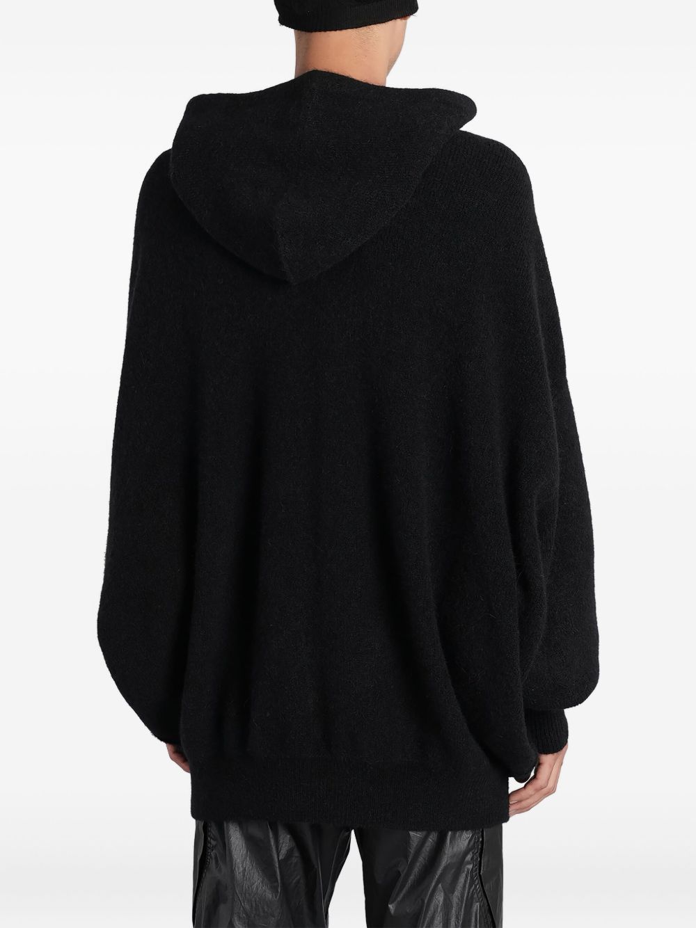 Felpa in lana con cappuccio hun Rick owens - uomo 