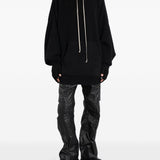 Felpa in lana con cappuccio hun Rick owens - uomo 