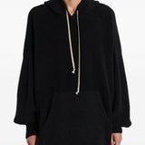 Felpa in lana con cappuccio hun Rick owens - uomo 