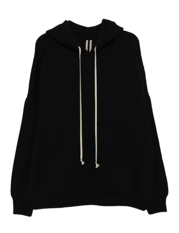 Felpa in lana con cappuccio hun Rick owens - uomo 
