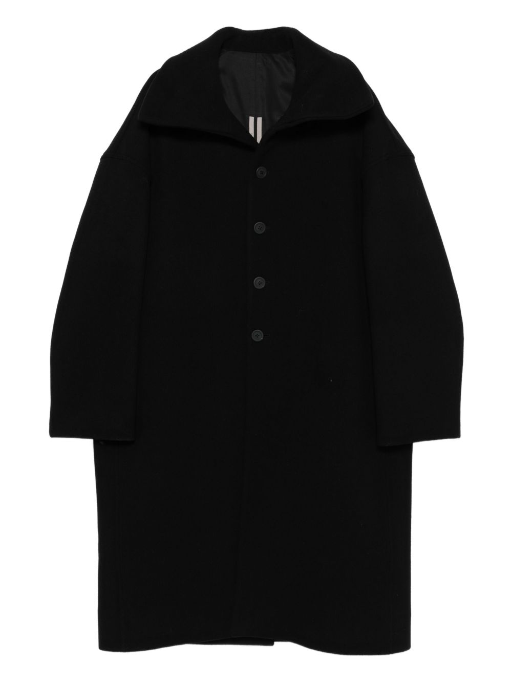 Cappotto monopetto in nero Rick owens - uomo 