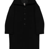 Cappotto monopetto in nero Rick owens - uomo 