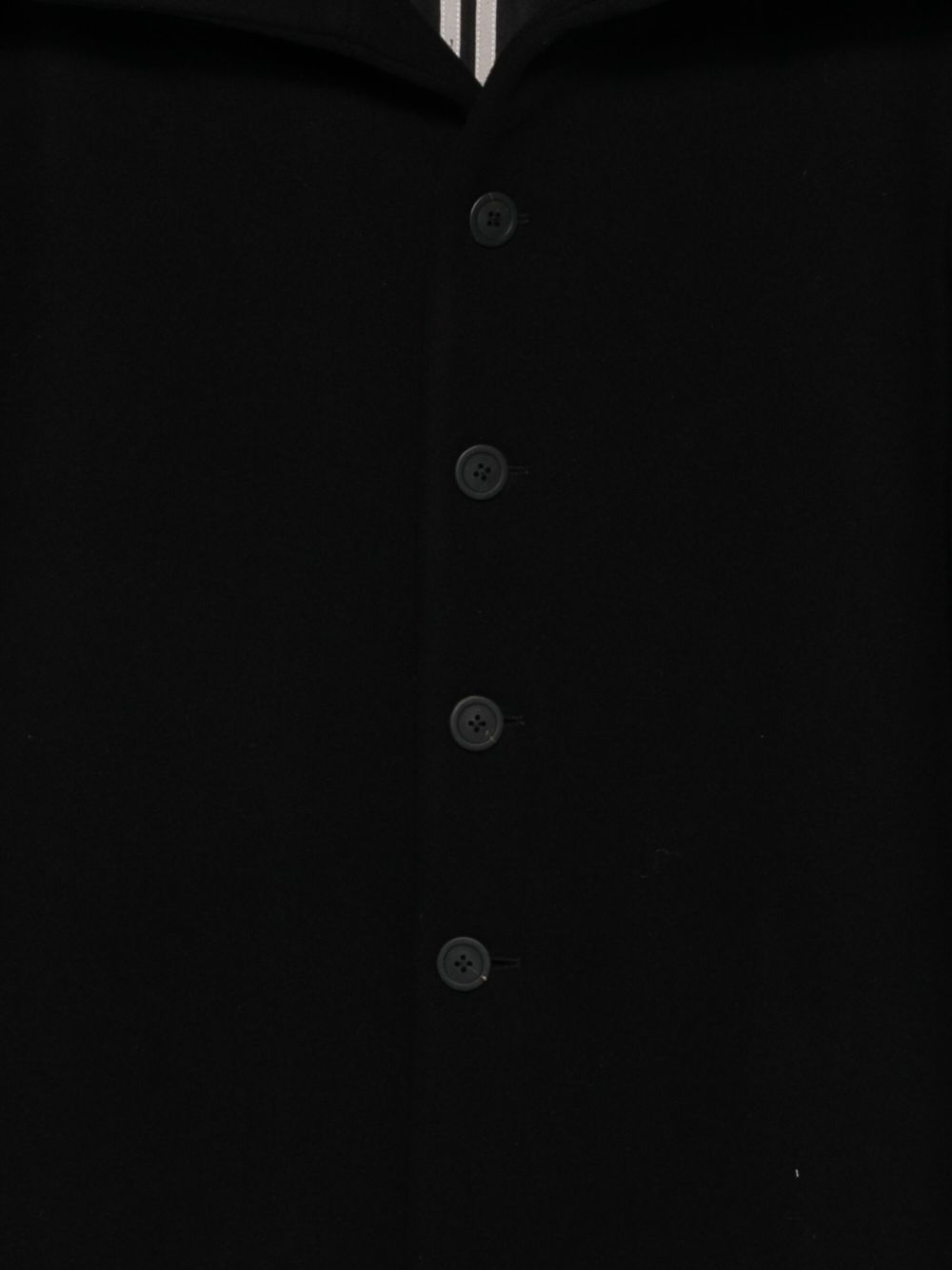 Cappotto monopetto in nero Rick owens - uomo 