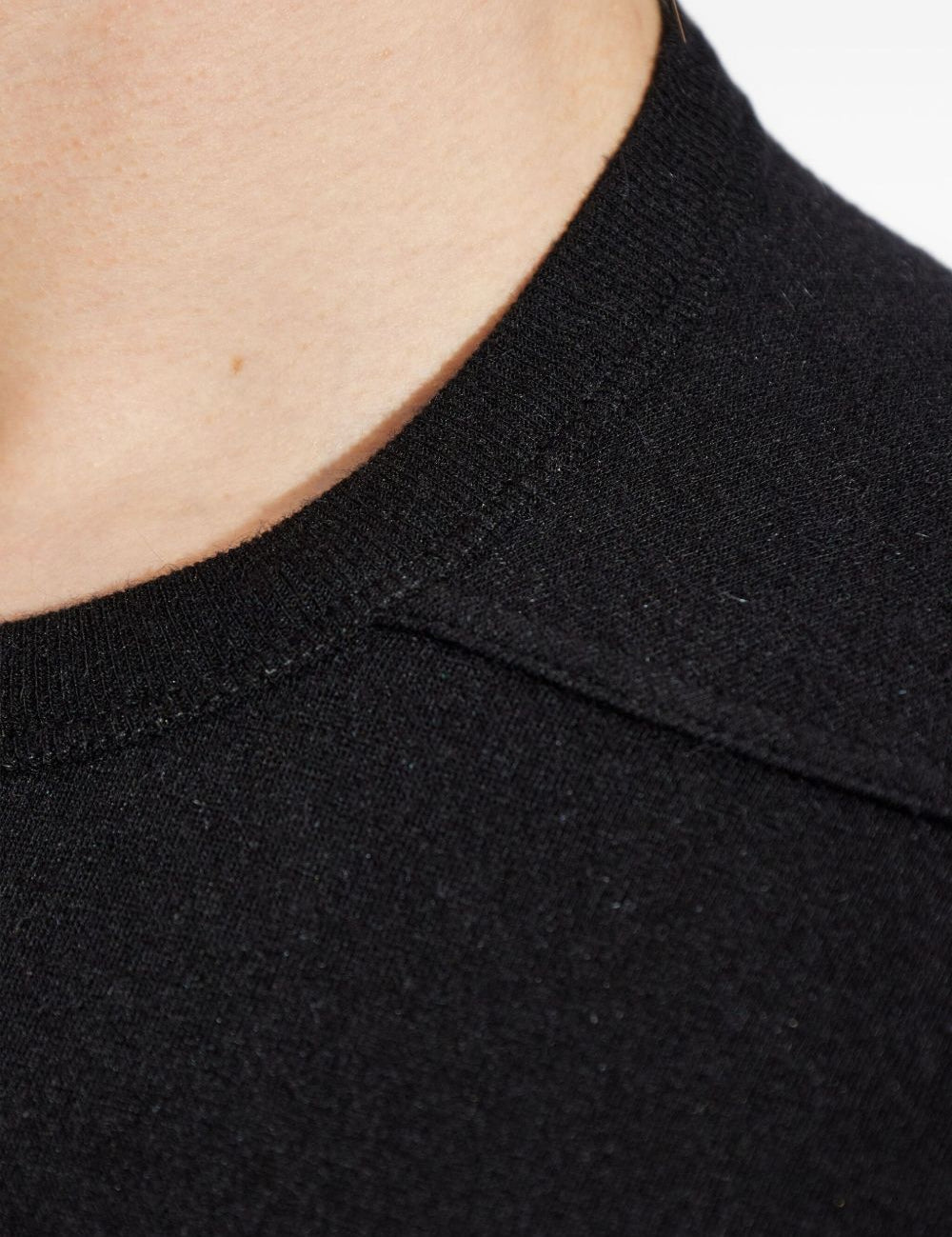 T-shirt a maniche corte e scollo rotondo in nero Rick owens - uomo 