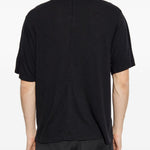 T-shirt a maniche corte e scollo rotondo in nero Rick owens - uomo 
