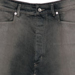 Gonna con spacchi centrali in denim grigio Rick Owens - uomo 
