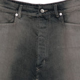 Gonna con spacchi centrali in denim grigio Rick Owens - uomo 