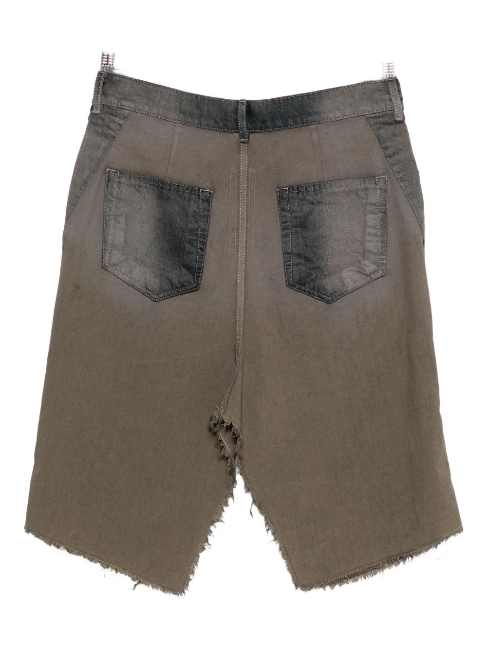 Gonna con spacchi centrali in denim grigio Rick Owens - uomo 