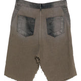 Gonna con spacchi centrali in denim grigio Rick Owens - uomo 