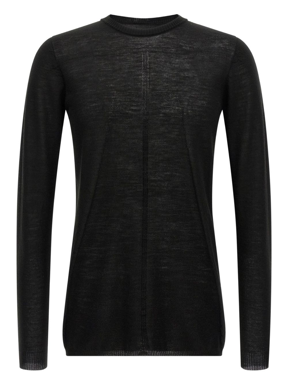 Maglione a girocollo in nero Rick owens - uomo 