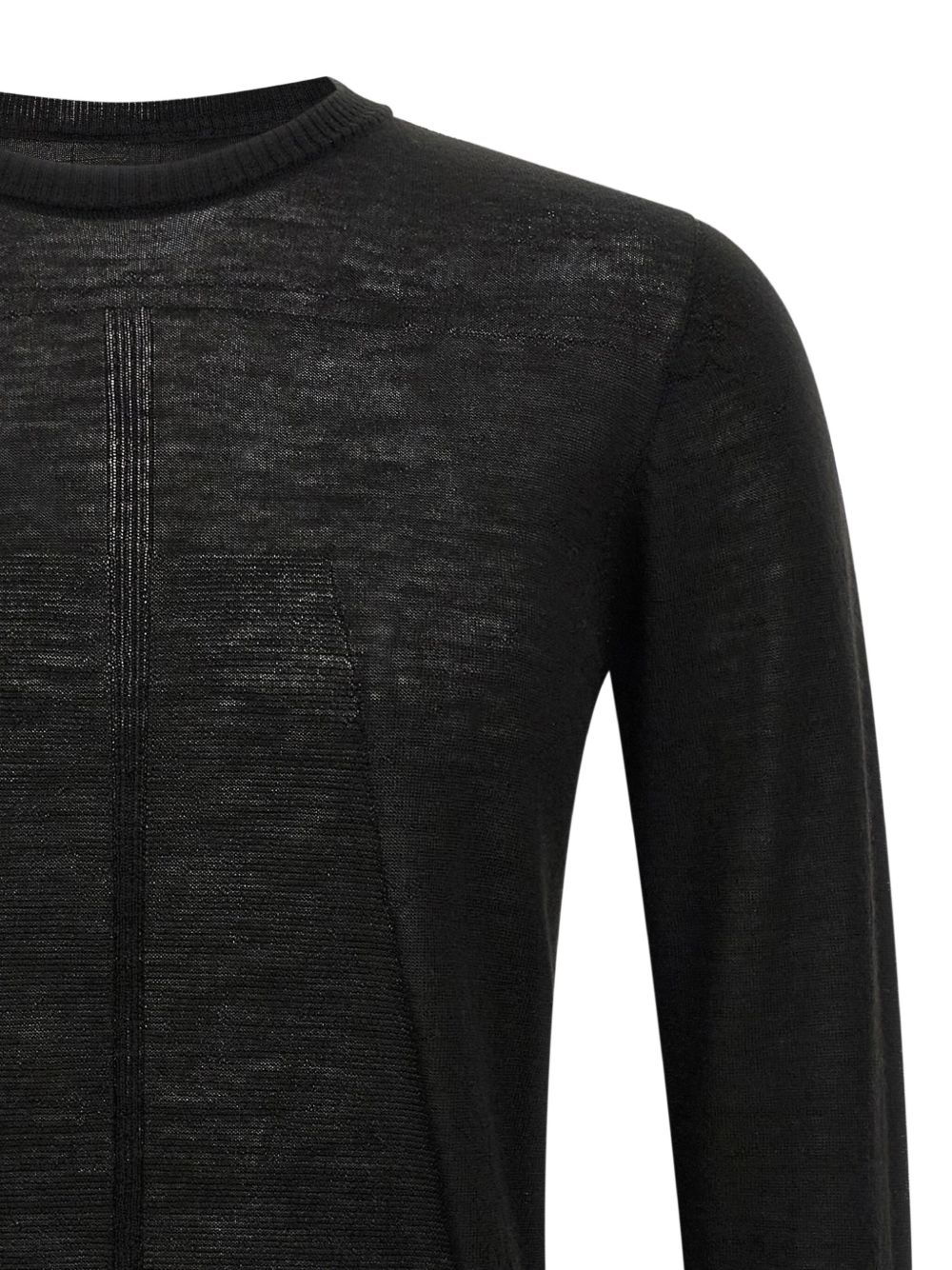 Maglione a girocollo in nero Rick owens - uomo 