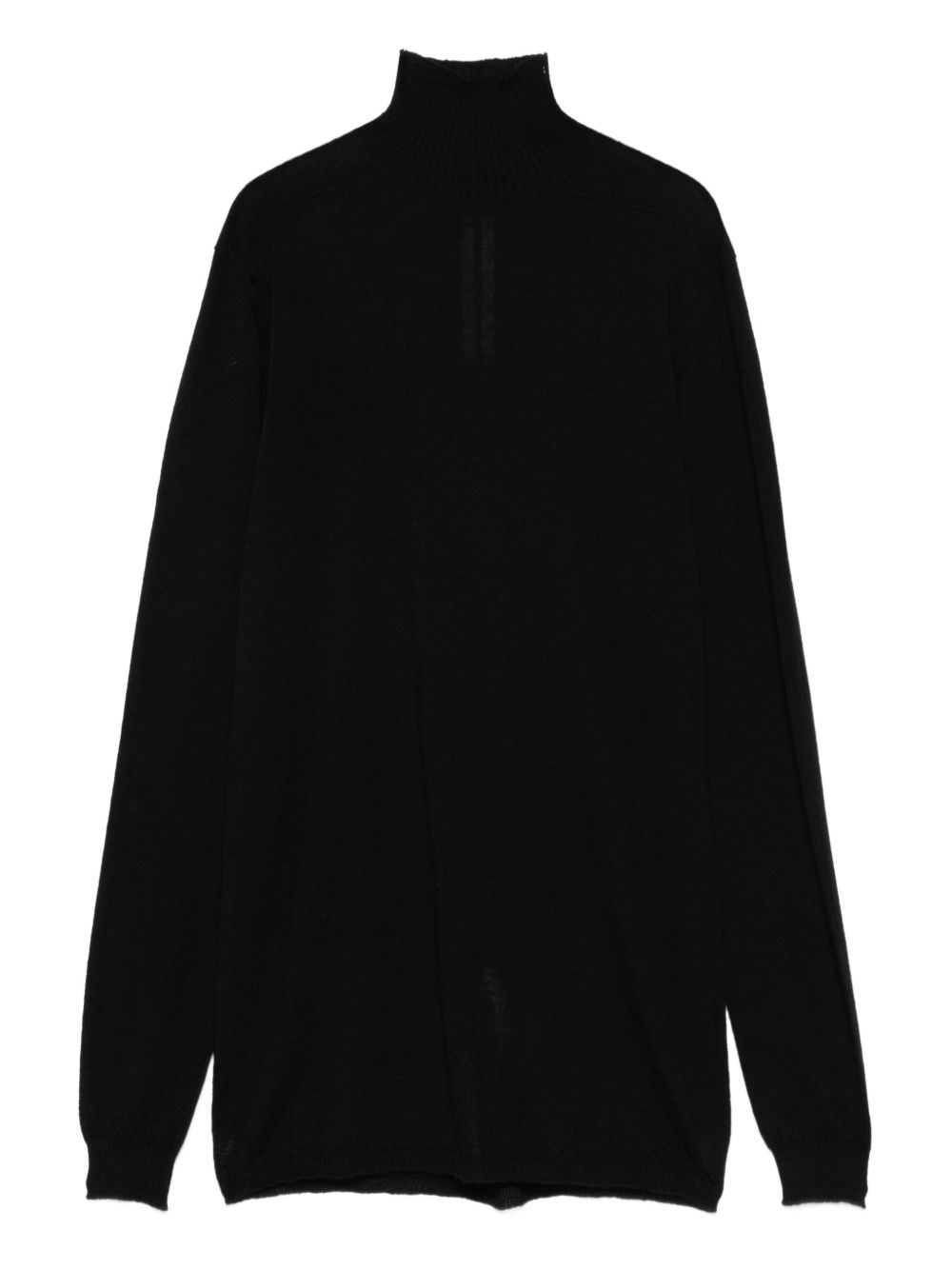 Maglione in lana a collo alto in nero Rick Owens - uomo 