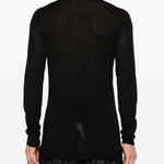 Maglione in lana a collo alto in nero Rick Owens - uomo 