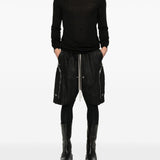 Maglione in lana a collo alto in nero Rick Owens - uomo 