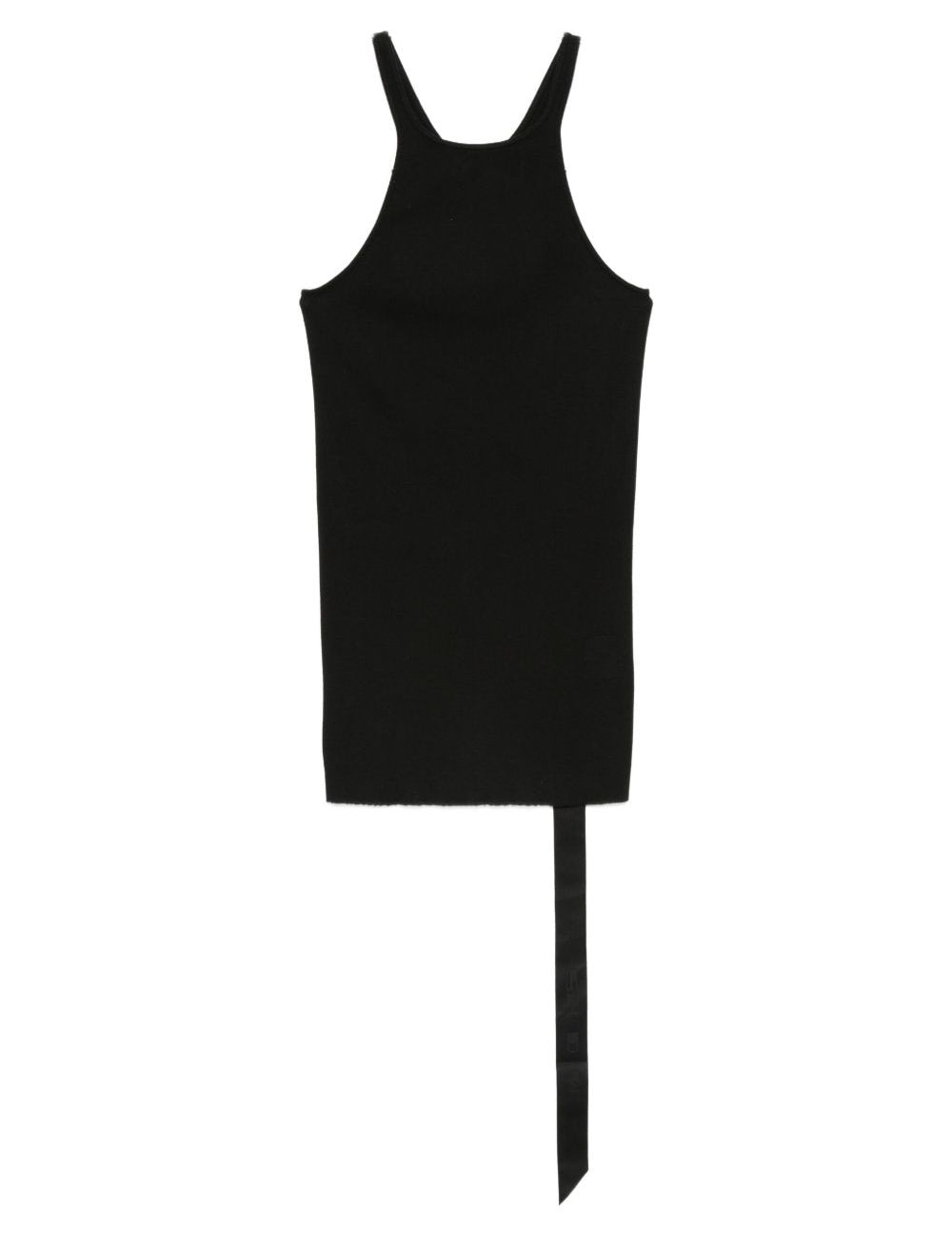 Top asimmetrico a coste in nero Rick owens drkshdw - donna 