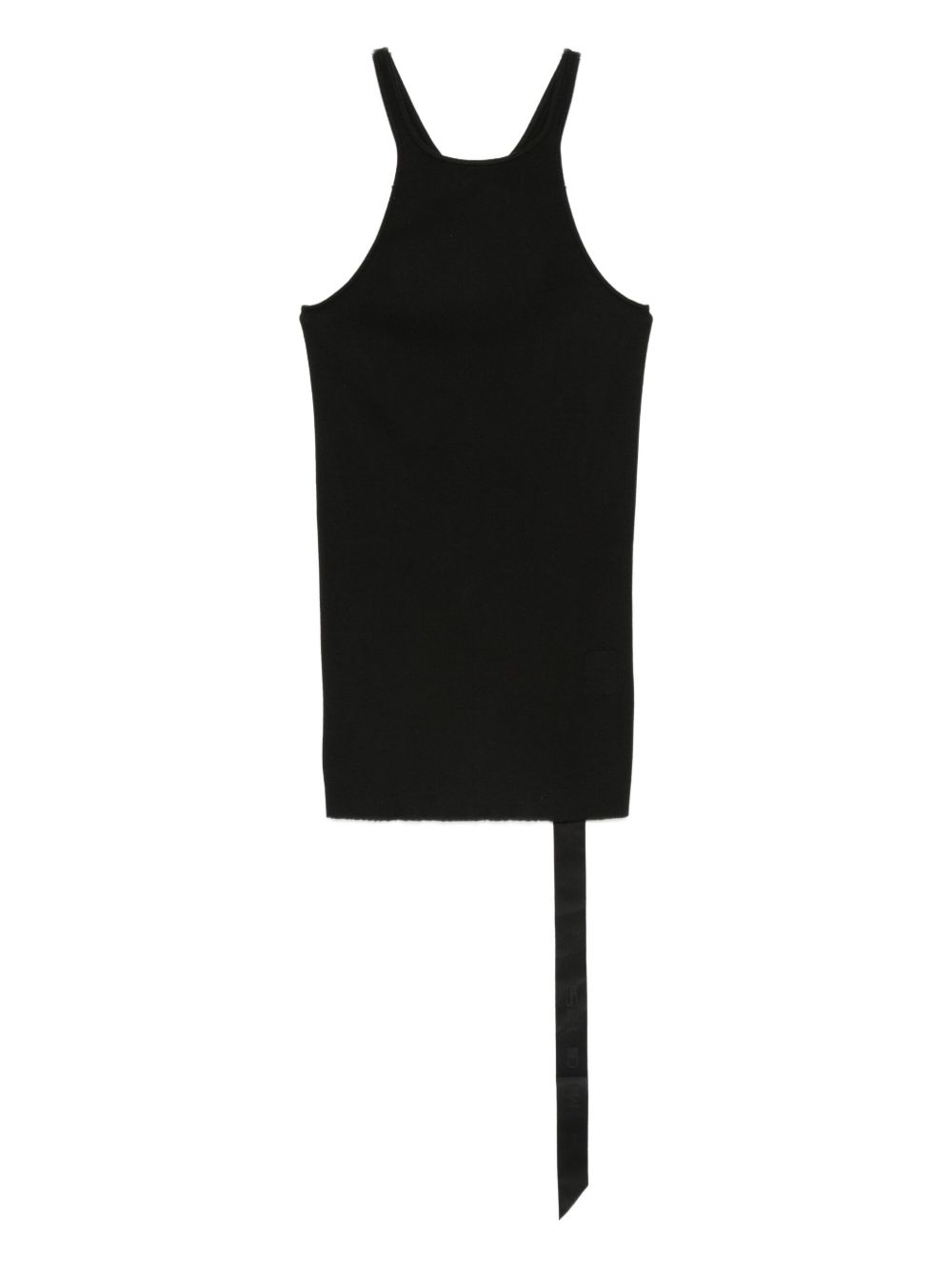 Top asimmetrico a coste in nero Rick owens drkshdw - donna 