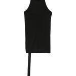 Top asimmetrico a coste in nero Rick owens drkshdw - donna 
