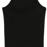 Top asimmetrico a coste in nero Rick owens drkshdw - donna 