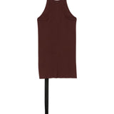 Canotta in cotone biologico in marrone Rick owens drkshdw - donna 