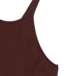 Canotta in cotone biologico in marrone Rick owens drkshdw - donna 
