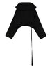 Felpa con cappuccio  in nero Rick owens drkshdw - donna