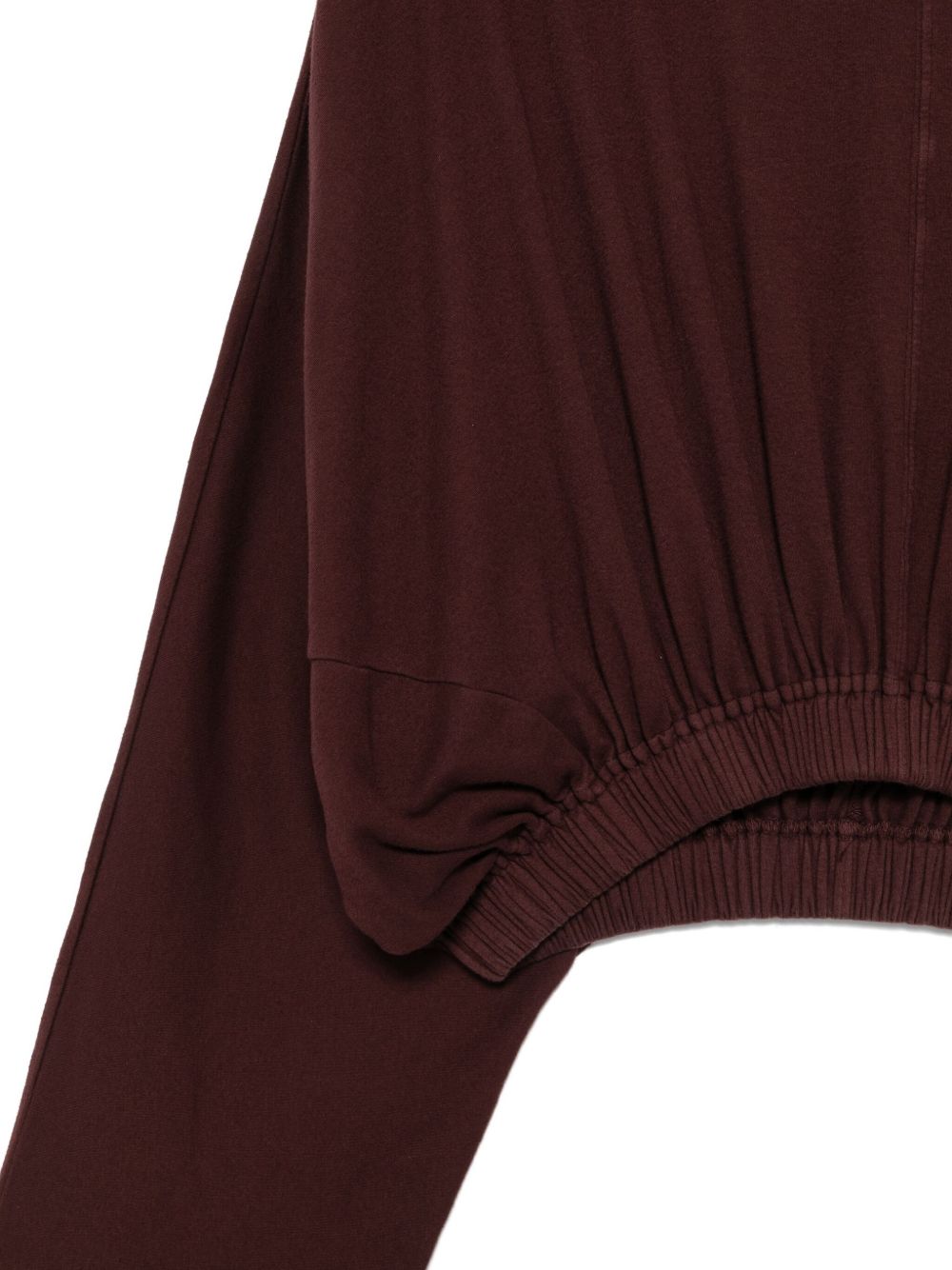 Felpa con cappuccio in marrone Rick owens drkshdw - donna 