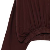 Felpa con cappuccio in marrone Rick owens drkshdw - donna 