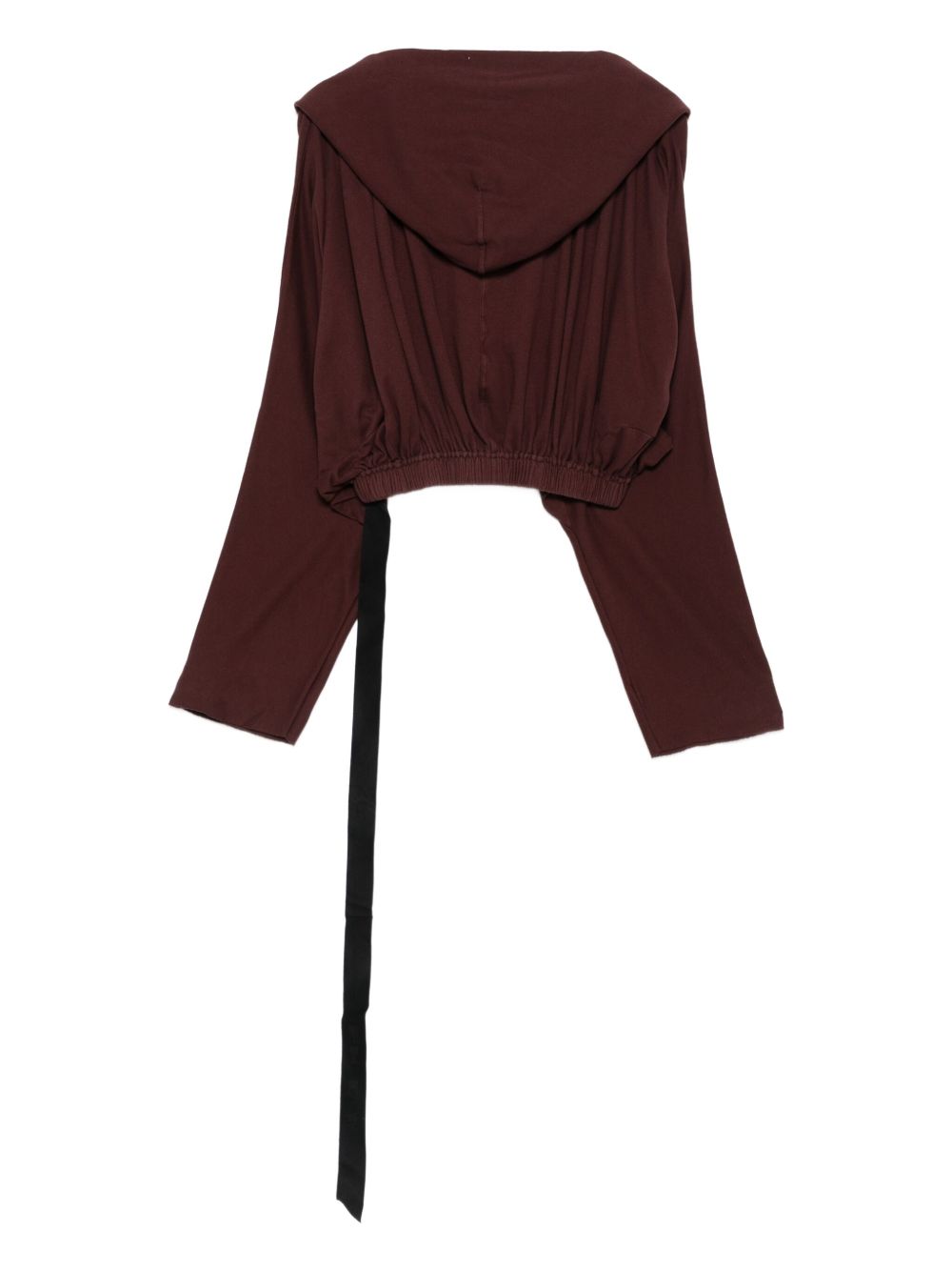 Felpa con cappuccio in marrone Rick owens drkshdw - donna 