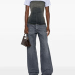 Jeans Geth con effetto schiarito in grigio Rick owens drkshdw - donna 