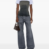 Jeans Geth con effetto schiarito in grigio Rick owens drkshdw - donna 