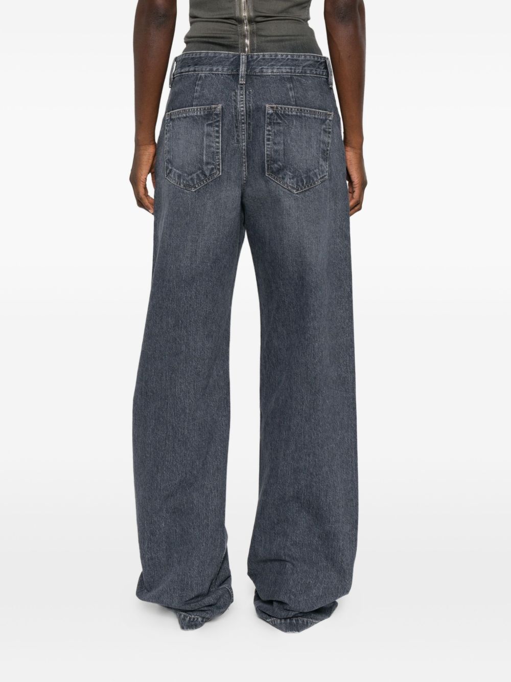 Jeans Geth con effetto schiarito in grigio Rick owens drkshdw - donna 