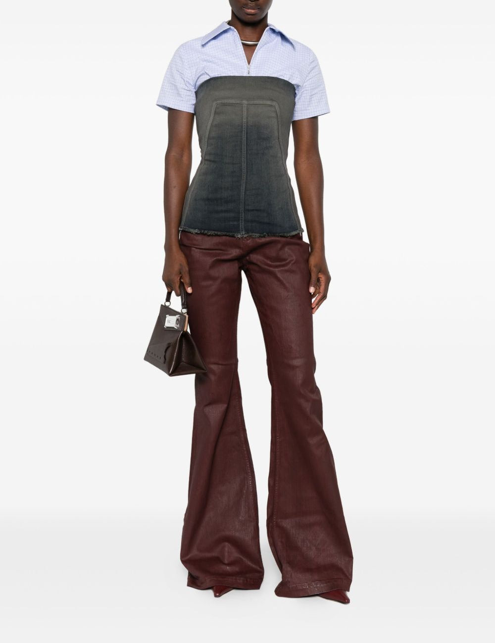 Jeans Bolan cerati in marrone Rick owens drkshdw - donna 