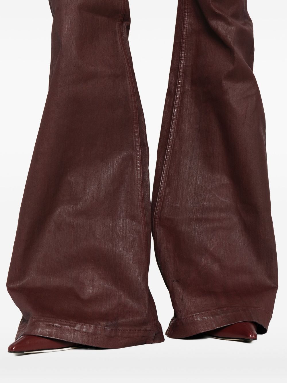 Jeans Bolan cerati in marrone Rick owens drkshdw - donna 