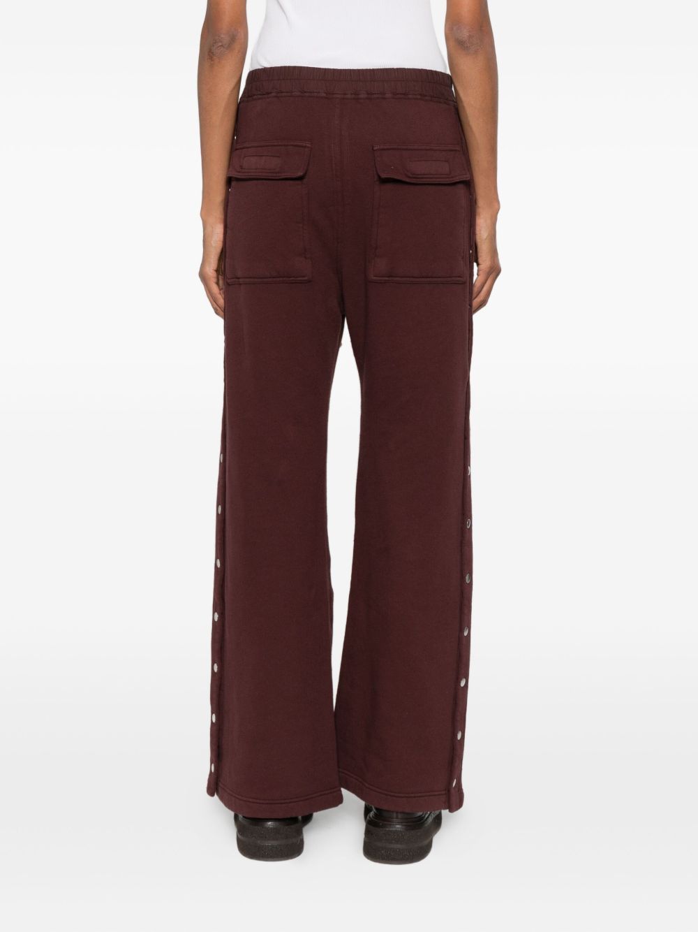 Pantaloni con bottoni in marrone Rick Owens DRKSHDW - donna 