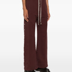 Pantaloni con bottoni in marrone Rick Owens DRKSHDW - donna 