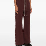 Pantaloni con bottoni in marrone Rick Owens DRKSHDW - donna 
