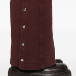 Pantaloni con bottoni in marrone Rick Owens DRKSHDW - donna 