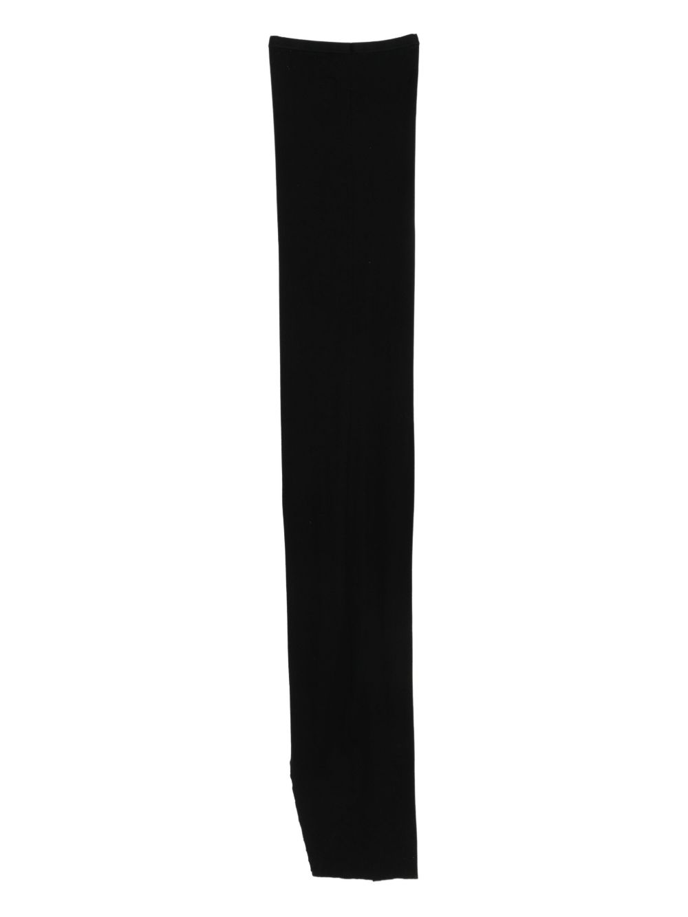 Gonna lunga con coulisse e spacco laterale in nero Rick owens drkshdw - donna 