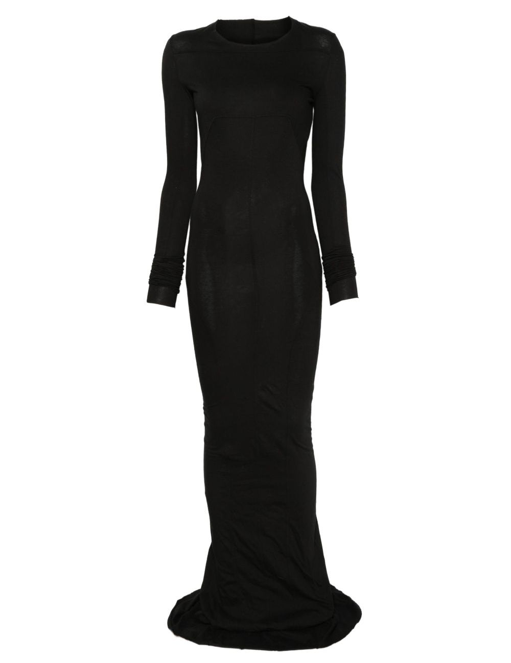 Abito maxi a maniche lunghe in nero Rick owens drkshdw - donna 