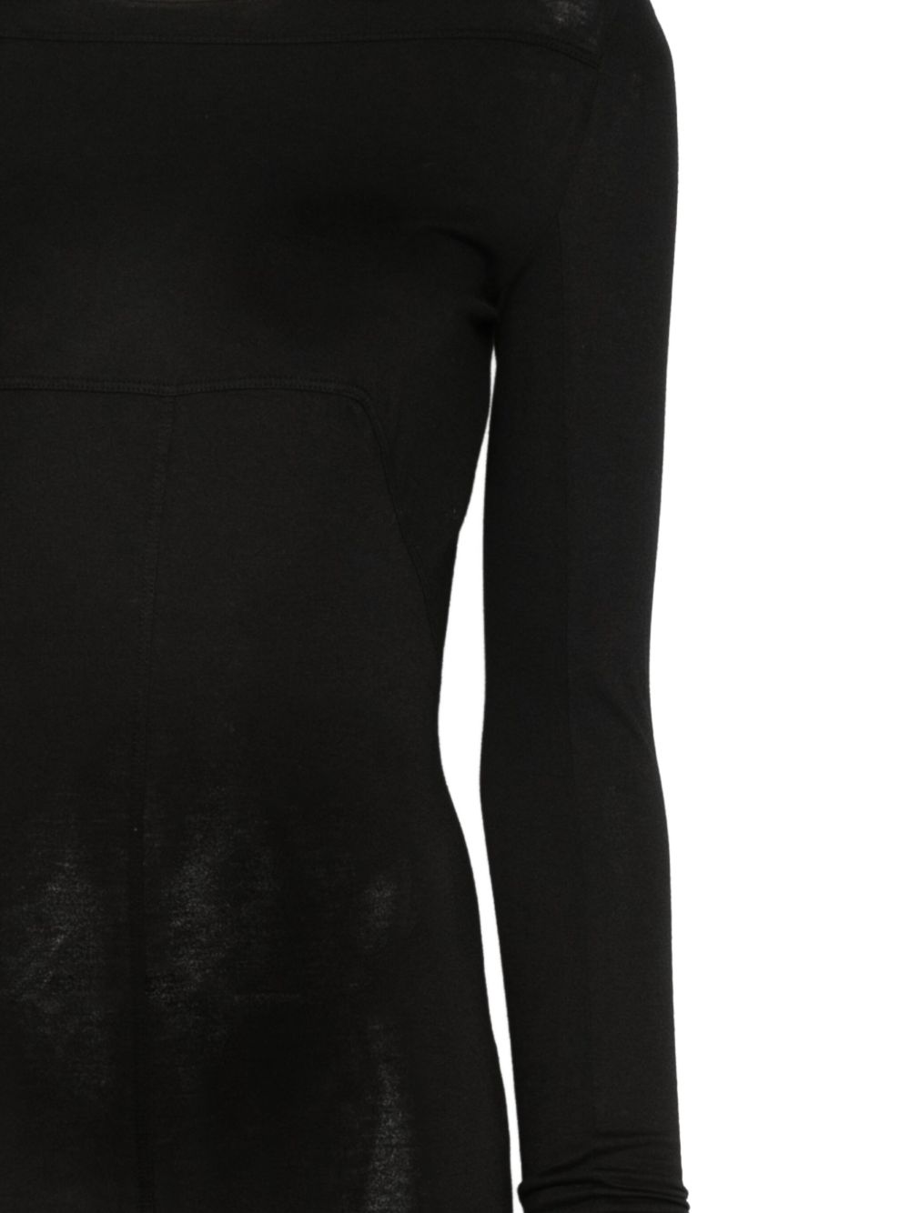 Abito maxi a maniche lunghe in nero Rick owens drkshdw - donna 